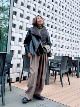 「LORISTELLA（ロリステッラ）のアイテム」を使った、Noriko Kurokawaさん（レディース・164cm）の冬コーディネート