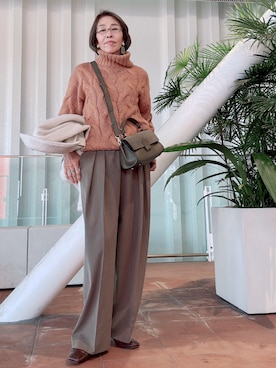 「Scrap Book（スクラップブック）のアイテム」を使った、Noriko Kurokawaさん（レディース・164cm）の冬コーディネート