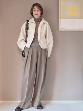 「KLEMAN（クレマン）のアイテム」を使った、Noriko Kurokawaさん（レディース・164cm）の冬コーディネート