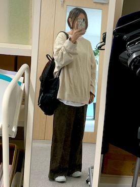 「重ね着ベストシーズン」｜「アイテム（腕時計）」を使った、さぼまま㊻さん（レディース・158cm）の秋コーディネート