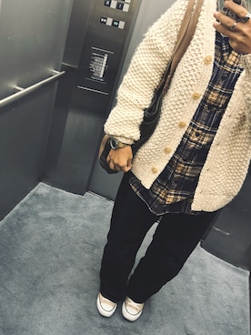 「アイテム（リング）」を使った、さぼまま㊻さん（レディース・158cm）の秋コーディネート