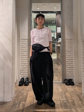 「JEANASIS（ジーナシス）のアイテム」を使った、つーさんさん（レディース・164cm）の夏コーディネート