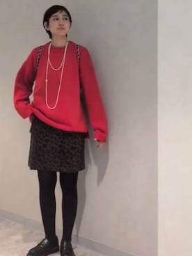 「アイテム（バックパック/リュック）」を使った、つーさんさん（レディース・164cm・30代）の秋コーディネート