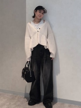 「アイテム（ボストンバッグ）」を使った、つーさんさん（レディース・164cm・30代）の秋コーディネート