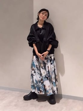「アイテム（ブルゾン）」を使った、つーさんさん（レディース・164cm・30代）の秋コーディネート