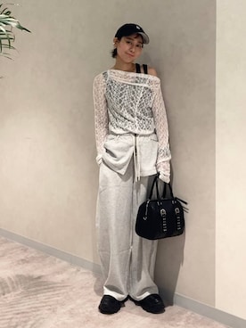 「アイテム（ボストンバッグ）」を使った、つーさんさん（レディース・164cm・30代）の夏コーディネート