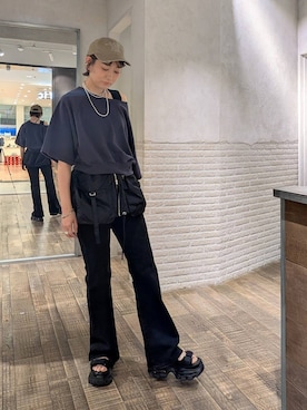 「JEANASIS（ジーナシス）のアイテム（キャップ）」を使った、つーさんさん（レディース・164cm）の春コーディネート