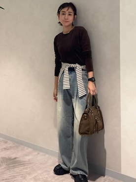 「アイテム（ボストンバッグ）」を使った、つーさんさん（レディース・164cm・30代）の夏コーディネート