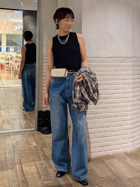 「JEANASIS（ジーナシス）のアイテム（ジャケット/アウター）」を使った、つーさんさん（レディース・164cm）の春コーディネート