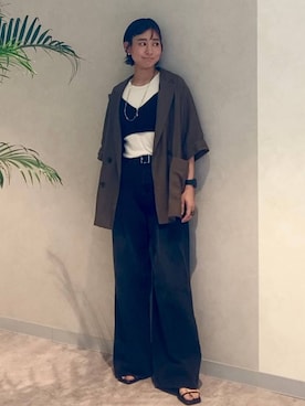 「アイテム（テーラードジャケット）」を使った、つーさんさん（レディース・164cm・30代）の夏コーディネート