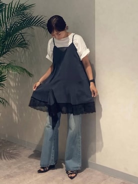 「アイテム（キャミソール）」を使った、つーさんさん（レディース・164cm・30代）の夏コーディネート
