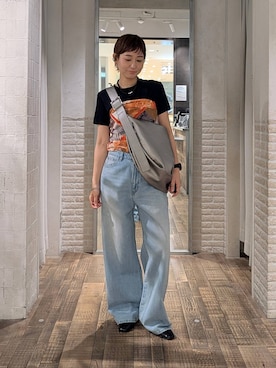 「JEANASIS（ジーナシス）のアイテム（バッグ）」を使った、つーさんさん（レディース・164cm）の春コーディネート