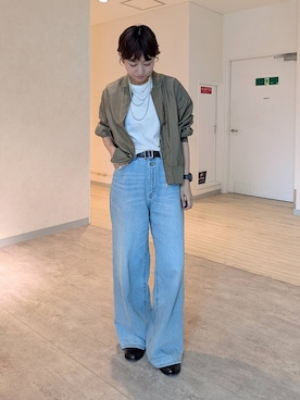 「JEANASIS（ジーナシス）のアイテム（ブルゾン）」を使った、つーさんさん（レディース・164cm）の春コーディネート