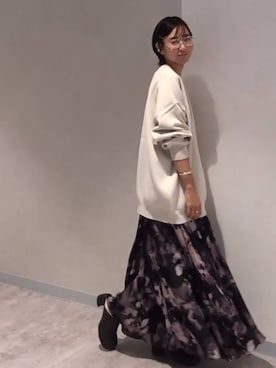 「アイテム（スカート）」を使った、つーさんさん（レディース・164cm・30代）の秋コーディネート