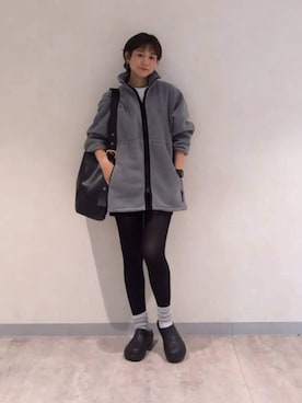 「アイテム（チュニック）」を使った、つーさんさん（レディース・164cm）の秋コーディネート