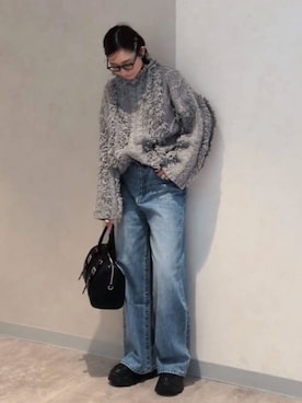 「アイテム（ローファー）」を使った、つーさんさん（レディース・164cm・30代）の秋コーディネート