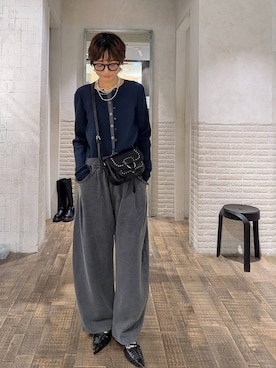 「JEANASIS（ジーナシス）のアイテム」を使った、つーさんさん（レディース・164cm）の秋コーディネート