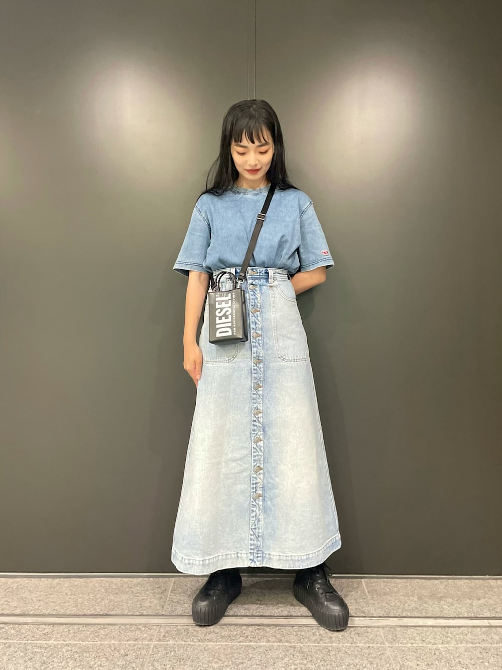 DIESEL ディーゼル デニムジャケット＋スカート セットアップ DIESEL ディーゼル デニムジャケット＋スカート セットアップ