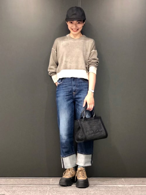 Diesel Hoopnaruさんのニット セーターを使ったコーディネート Zozotown