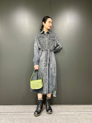 【DIESEL】D-Mary デニム バンドゥ ワンピース メアリー ロング デニムマキシワンピース(505443898) | レディアゼル(REDYAZEL