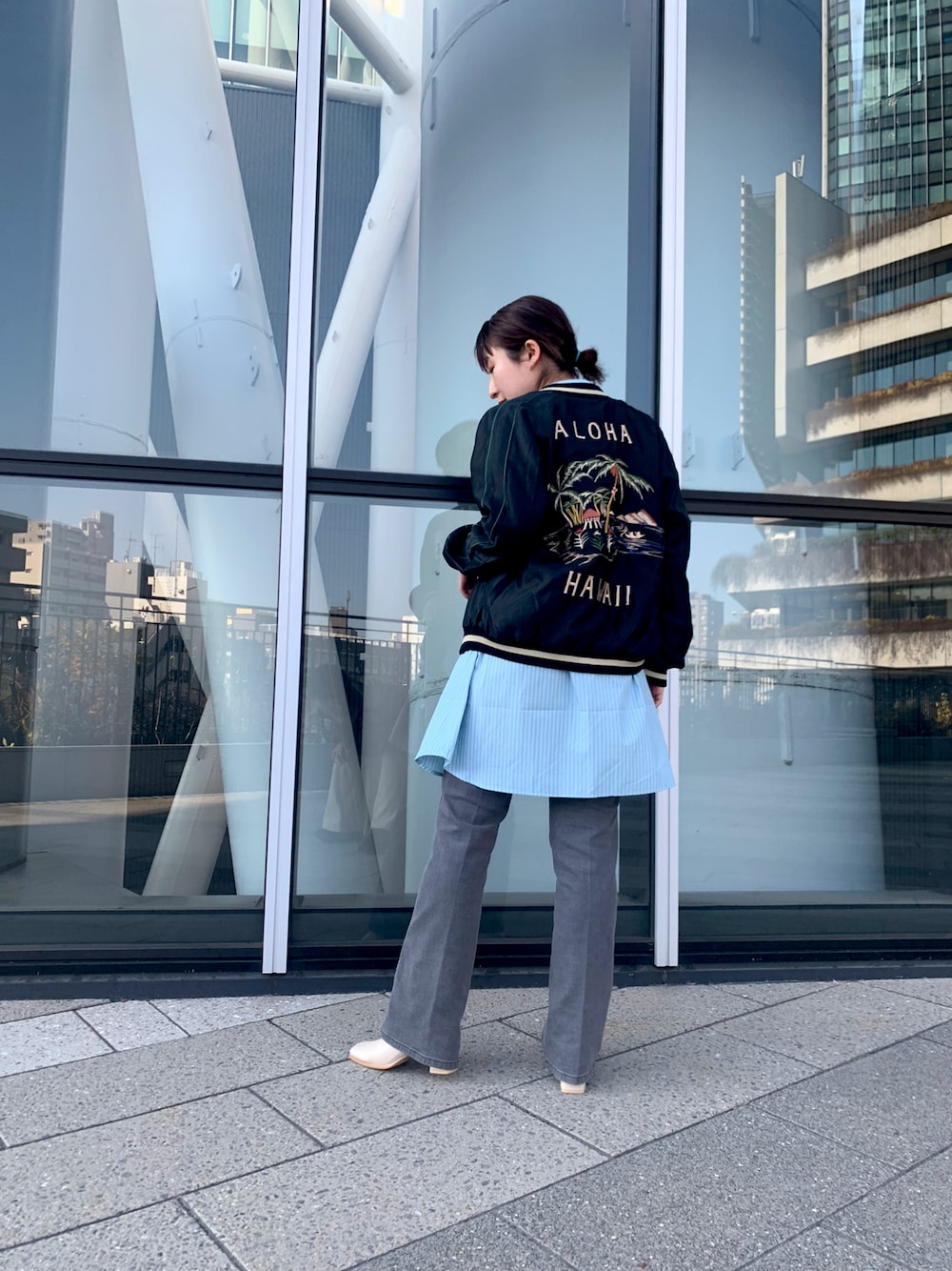 sawakuson(Kastane 東京ソラマチ店)｜Wranglerのデニムパンツを使った  