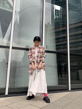 「古着」｜「アイテム（ワンピース/ドレス）」を使った、sawakusonさん（レディース・158cm）の冬コーディネート
