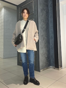 「B'2nd（ビーセカンド）のアイテム（ブーツ）」を使った、kimmyさん（レディース・162cm）の秋コーディネート
