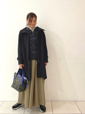 「B'2nd（ビーセカンド）のアイテム（モッズコート）」を使った、kimmyさん（レディース・162cm）の秋コーディネート