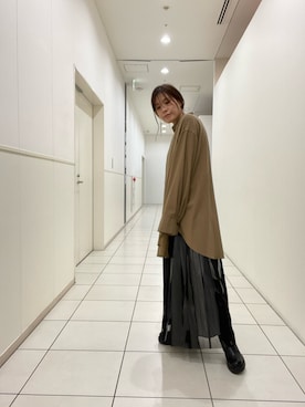 「NAKAGAMI（ナカガミ）のアイテム」を使った、kimmyさん（レディース・162cm）の秋コーディネート