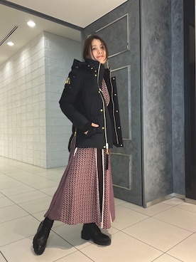「ビーセカンド」｜「アイテム（ワンピース/ドレス）」を使った、kimmyさん（レディース・162cm）の冬コーディネート