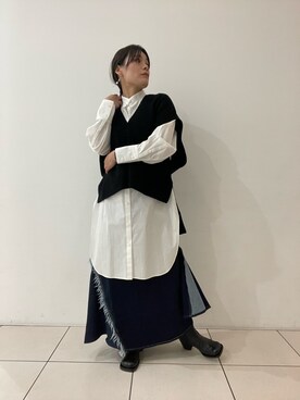 「B'2nd（ビーセカンド）のアイテム」を使った、kimmyさん（レディース・162cm）の冬コーディネート