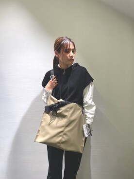 「ごきげんウィーク」｜「アイテム（パーカー）」を使った、kimmyさん（レディース・162cm）の春コーディネート