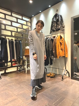 「ビーセカンド」｜「アイテム（ワンピース/ドレス）」を使った、kimmyさん（レディース・162cm）の冬コーディネート