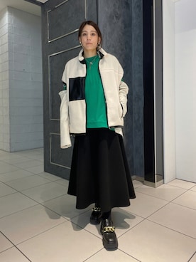「ビーセカンド」｜「アイテム（ブルゾン）」を使った、kimmyさん（レディース・162cm）の秋コーディネート