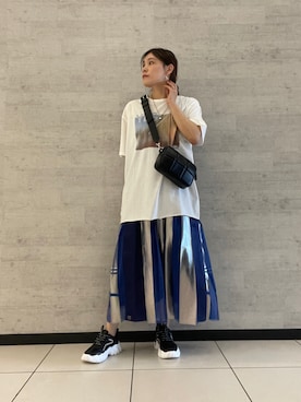 「NAKAGAMI（ナカガミ）のアイテム」を使った、kimmyさん（レディース・162cm）の夏コーディネート