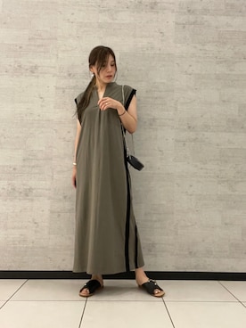 「ビーセカンド」｜「アイテム（ワンピース/ドレス）」を使った、kimmyさん（レディース・162cm）の夏コーディネート