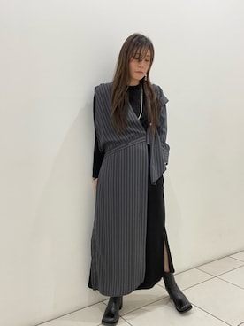 「ビーセカンド」｜「アイテム（アクセサリー）」を使った、kimmyさん（レディース・162cm）の冬コーディネート