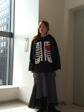 「DISCOVERED（ディスカバード）のアイテム」を使った、kimmyさん（レディース・162cm）の冬コーディネート