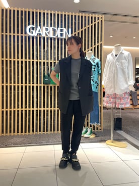 「NAKAGAMI（ナカガミ）のアイテム」を使った、kimmyさん（レディース・162cm）の夏コーディネート