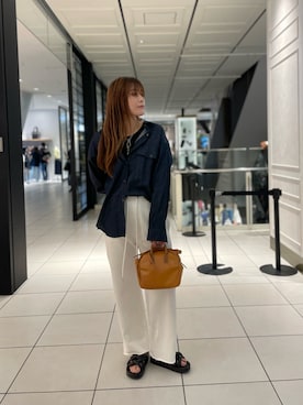 「B2nd」｜「アイテム（スウェットパンツ）」を使った、kimmyさん（レディース・162cm）の春コーディネート