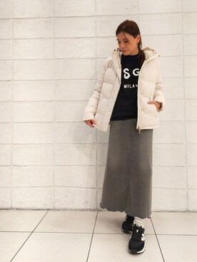 「MSGM（エムエスジーエム）のアイテム」を使った、kimmyさん（レディース・162cm）の秋コーディネート
