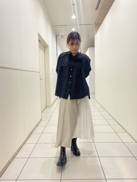 「B'2nd（ビーセカンド）のアイテム（ブーツ）」を使った、kimmyさん（レディース・162cm）の春コーディネート