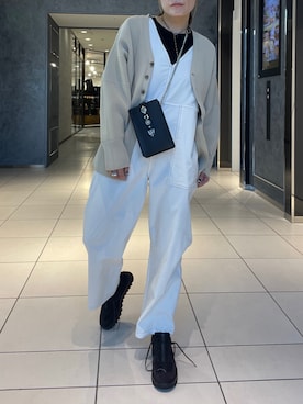 「B2nd」｜「アイテム（サロペット/オーバーオール）」を使った、kimmyさん（レディース・162cm）の冬コーディネート
