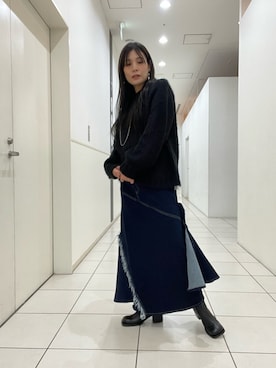 「B'2nd（ビーセカンド）のアイテム」を使った、kimmyさん（レディース・162cm）の冬コーディネート