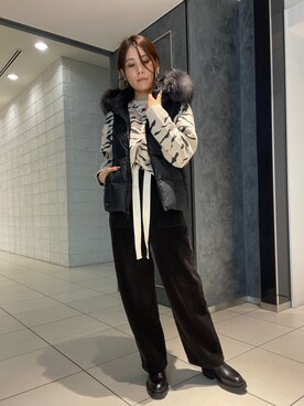 「B'2nd（ビーセカンド）のアイテム（ブーツ）」を使った、kimmyさん（レディース・162cm）の秋コーディネート