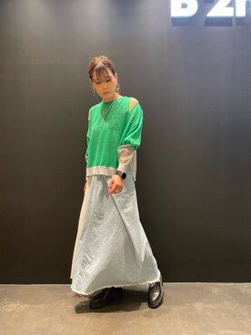 「B'2nd（ビーセカンド）のアイテム（ブーツ）」を使った、kimmyさん（レディース・162cm）の春コーディネート