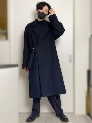 美品 KUUUPY 2way オーバー タイロッケンコート Lサイズ KUUUPY（クーピー）の「2way Over Tielocken Coat - 2way オーバータイ