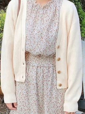 「アイテム（アンサンブル、ホワイト系）」を使った、ほりっちさん（レディース・153cm）の春コーディネート