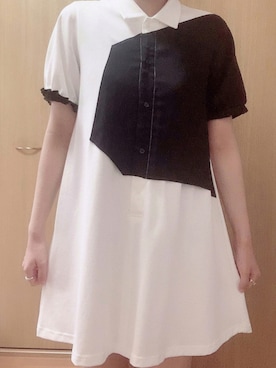 「N WITH.（エヌウィズ）のemiru×N WITH.コラボリング（リング、ゴールド系）」を使った、ほりっちさん（レディース・153cm）の夏コーディネート
