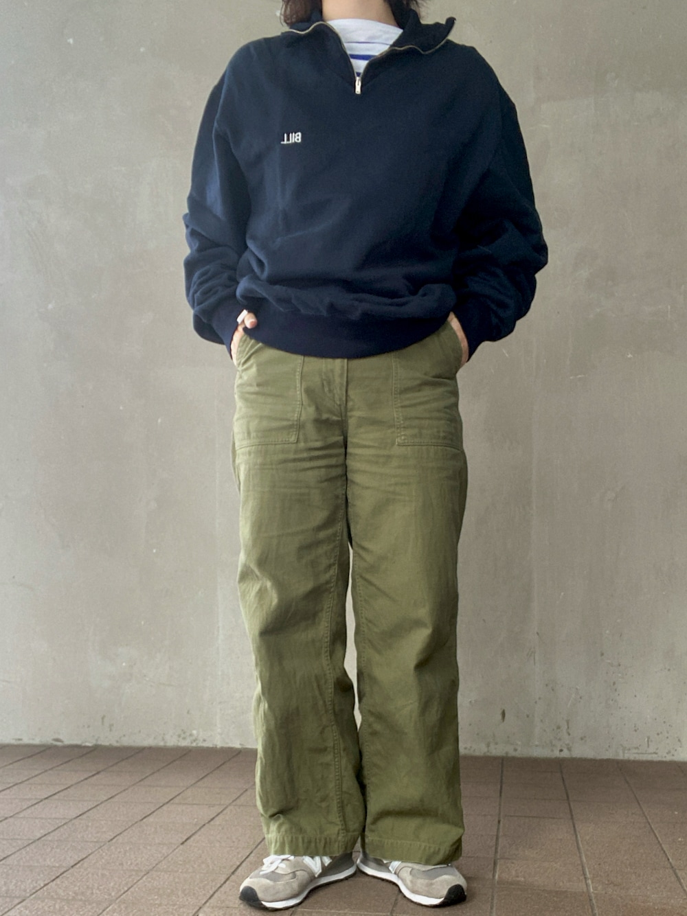 Oblada（オブラダ）の「Oblada | UNIFORM HALF ZIP SWEAT WOMEN